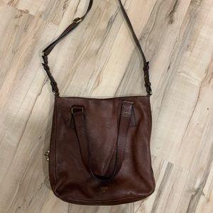 Fossil Crossbody Bag Brown Leather